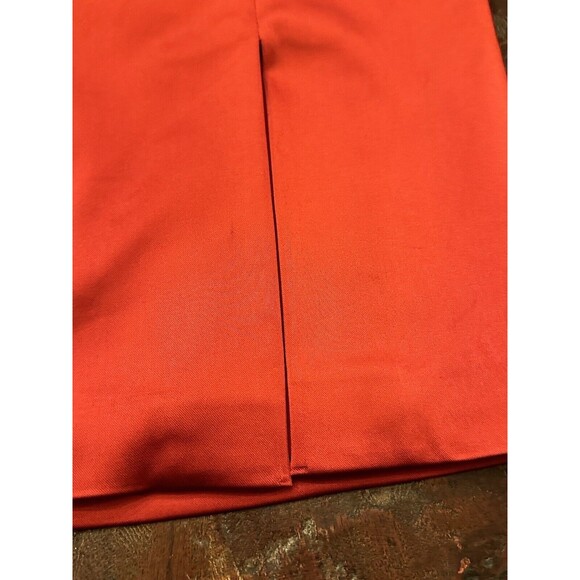Cache Women’s Red Cocktail Semi- Formal Short Pencil Skirt Slit Sz 4 C4 - Picture 8 of 8
